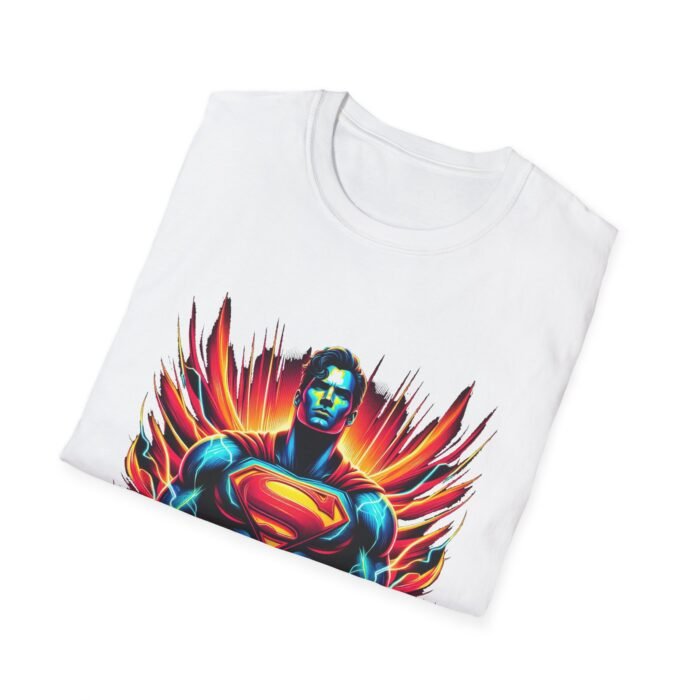 Neon Superman - Illuminate Your Space with the Man of Steel T-Shirt - Buy Now at American Artist Merch