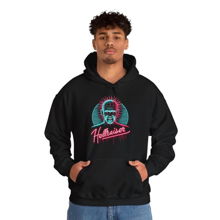 Neon Pinhead Hoodie – Iconic Horror in Vibrant Style T-Shirt - Buy Now at American Artist Merch