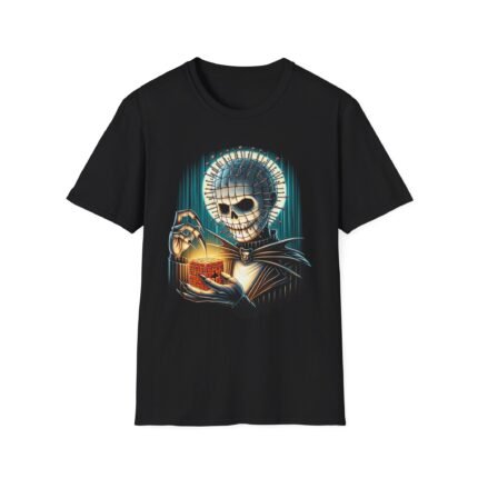 Pinhead as Jack Skellington T-Shirt – Horror Meets Halloween Mashup Tee T-Shirt - Buy Now at American Artist Merch