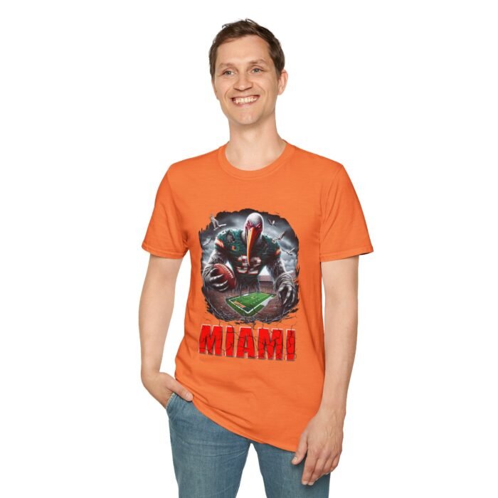 Miami Hurricanes Horror Mashup T-Shirt - Frightful Fan Gear T-Shirt - Buy Now at American Artist Merch