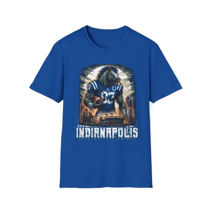 Indianapolis Colts Horror Mash Up T-Shirt - Spooky NFL Fan Apparel T-Shirt - Buy Now at American Artist Merch