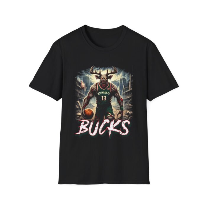 Fear the Deer - Milwaukee Bucks Horror Mashup T-Shirt T-Shirt - Buy Now at American Artist Merch