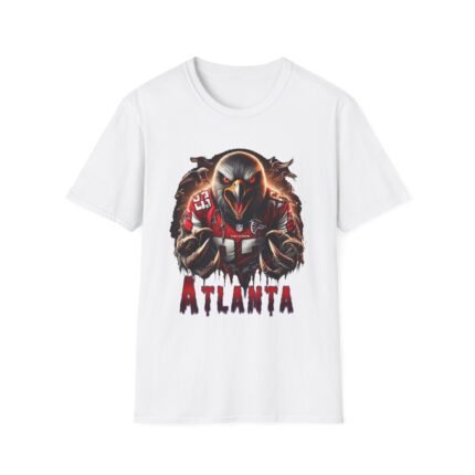 Atlanta Falcons Horror T-Shirt Unisex Softstyle T-Shirt T-Shirt - Buy Now at American Artist Merch