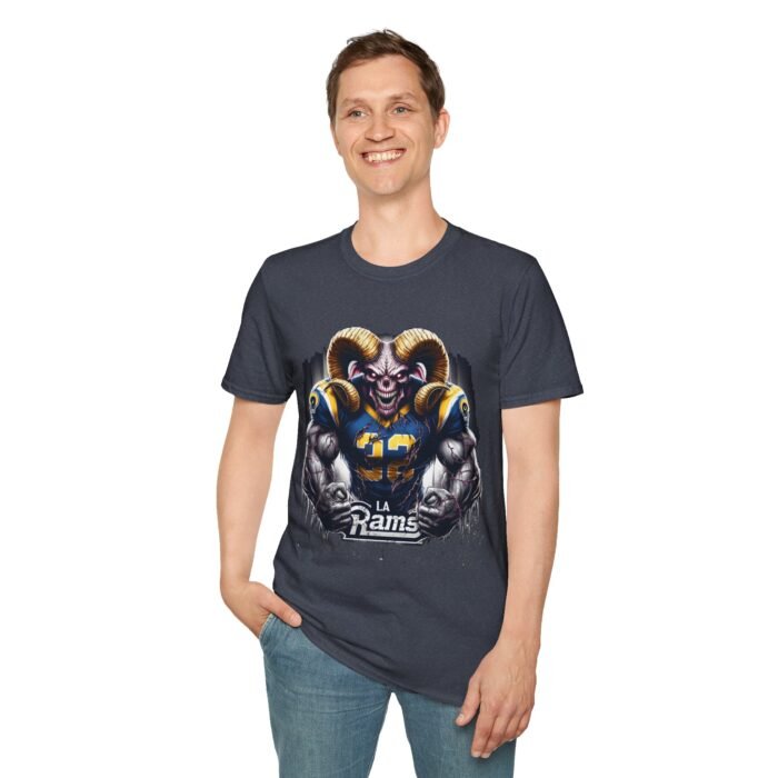 LA Rams Horror Mash Up T-Shirt - Spooky NFL Fan Apparel T-Shirt - Buy Now at American Artist Merch