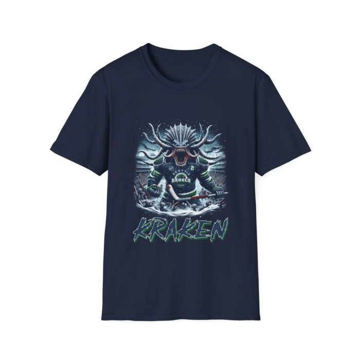 Unleash the Depths - Seattle Kraken Horror Mashup T-Shirt T-Shirt - Buy Now at American Artist Merch