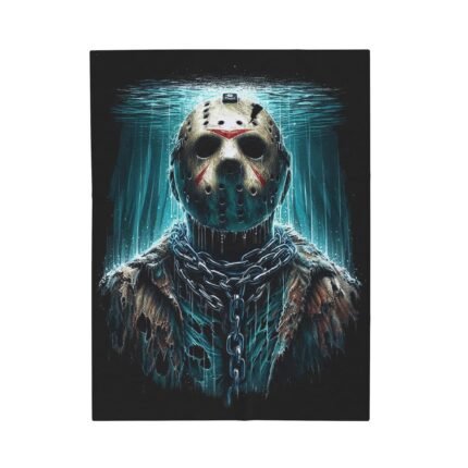 Jason Voorhees Underwater Blanket – Cozy Horror Throw Inspired by Jason Lives T-Shirt - Buy Now at American Artist Merch