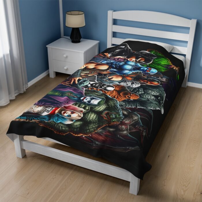 Batman Villains Blanket – DC Comics Classic Throw T-Shirt - Buy Now at American Artist Merch