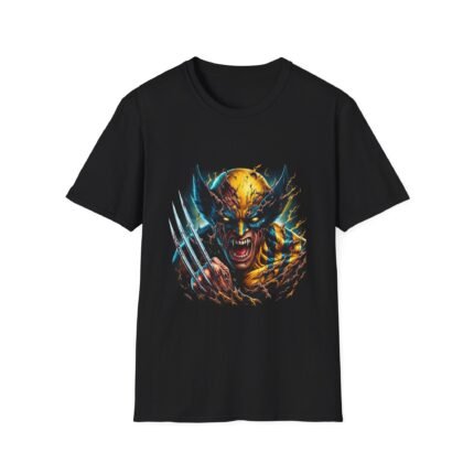 Wolverine Horror Mashup T-Shirt - Fierce and Frightening Crossover Graphic Tee T-Shirt - Buy Now at American Artist Merch