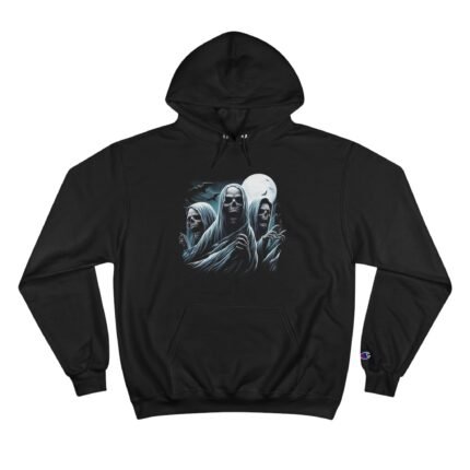 Hauntingly Stylish - Ghosts Champion Hoodie T-Shirt - Buy Now at American Artist Merch