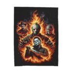 Battle for Hell-Horror Icon Velveteen Plush Blanket T-Shirt - Buy Now at American Artist Merch