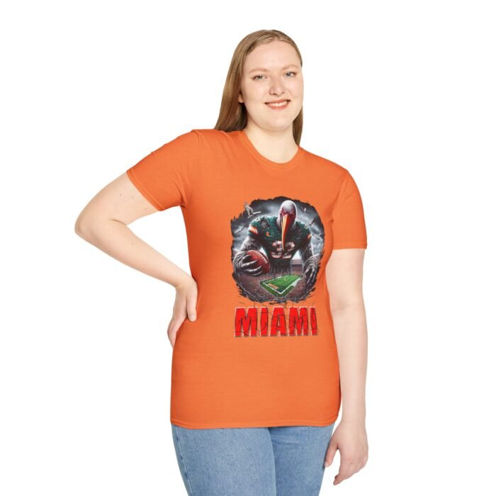 Miami Hurricanes Horror Mashup T-Shirt - Frightful Fan Gear T-Shirt - Buy Now at American Artist Merch