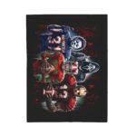 slashers Football Team Blanket - Freddy, Jason, Michael Myers & Ghostface T-Shirt - Buy Now at American Artist Merch