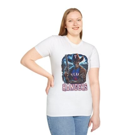 Texas Rangers Horror Mashup T-Shirt - Frighteningly Cool Fan Apparel T-Shirt - Buy Now at American Artist Merch