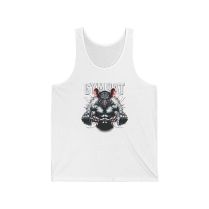 Gym Rat  T-Shirt Unisex Jersey Tank T-Shirt - Buy Now at American Artist Merch