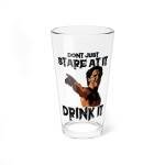 Pat Bateman Glass, 16oz T-Shirt - Buy Now at American Artist Merch