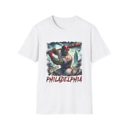 Phillies Horror T-Shirt - Spine-Chilling Fan Gear T-Shirt - Buy Now at American Artist Merch