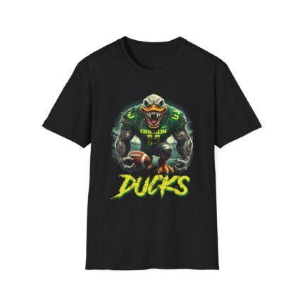 Quack with a Scare - Oregon Ducks Horror Mashup T-Shirt T-Shirt - Buy Now at American Artist Merch