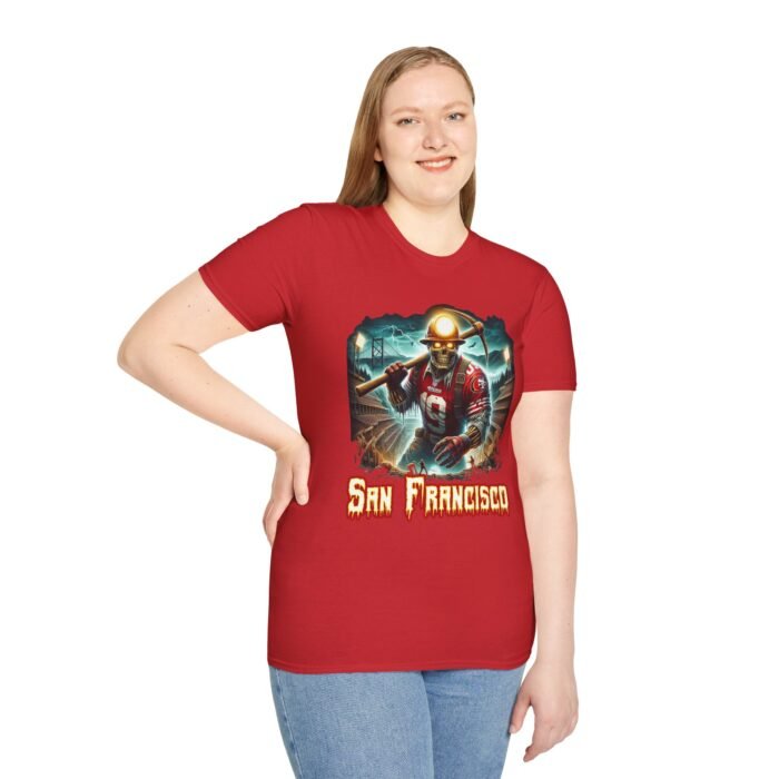 San Francisco 49ers Horror Mash Up T-Shirt - Spooky NFL Fan Apparel T-Shirt - Buy Now at American Artist Merch