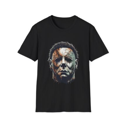 Michael Myers Mask T-Shirt - Iconic Horror Mask Graphic Tee T-Shirt - Buy Now at American Artist Merch