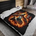 Battle for Hell-Horror Icon Velveteen Plush Blanket T-Shirt - Buy Now at American Artist Merch