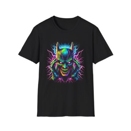 Neon Evil Batman - Embrace the Dark Knight's Sinister Side T-Shirt - Buy Now at American Artist Merch