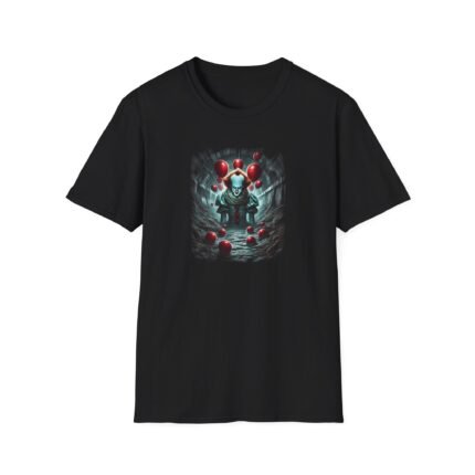 Pennywise T-Shirt – Terrifying Clown Horror Graphic Tee T-Shirt - Buy Now at American Artist Merch