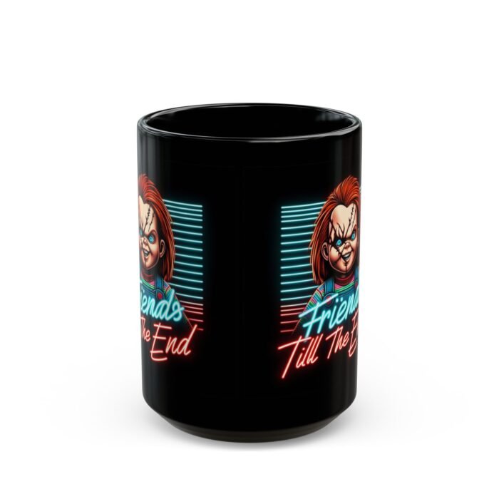 "Friends 'Till the End: Chucky Coffee Mug (11oz, 15oz) T-Shirt - Buy Now at American Artist Merch