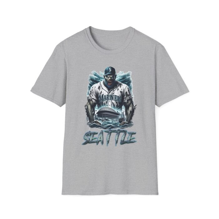 Seattle Mariners Horror Mashup T-Shirt - Spook-tacular Mariners Fan Gear T-Shirt - Buy Now at American Artist Merch