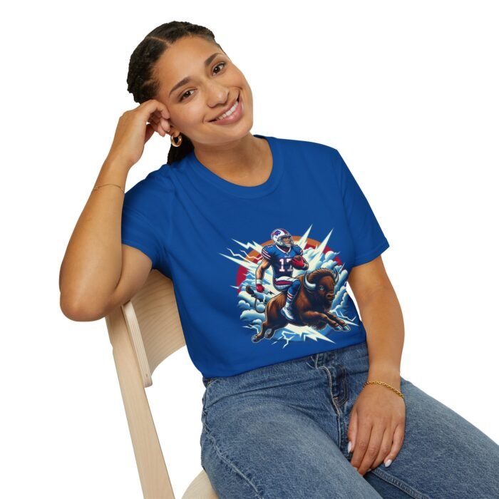 joash allen riding buffalo T-Shirt T-Shirt - Buy Now at American Artist Merch