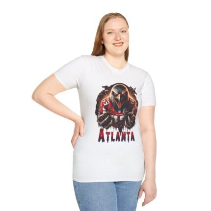 Atlanta Falcons Horror T-Shirt Unisex Softstyle T-Shirt T-Shirt - Buy Now at American Artist Merch