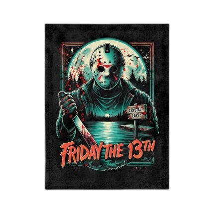 Friday the 13th Vintage Velveteen Microfiber Blanket T-Shirt - Buy Now at American Artist Merch