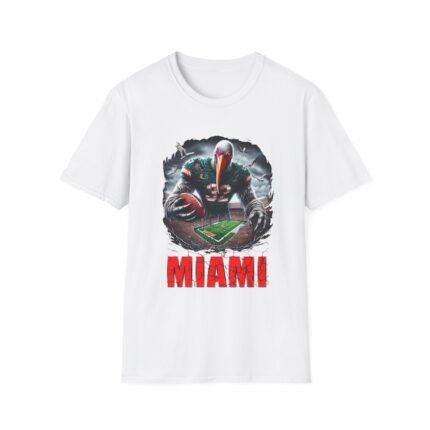 Miami Hurricanes Horror Mashup T-Shirt - Frightful Fan Gear T-Shirt - Buy Now at American Artist Merch