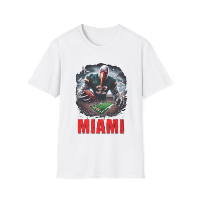 Miami Hurricanes Horror Mashup T-Shirt - Frightful Fan Gear T-Shirt - Buy Now at American Artist Merch