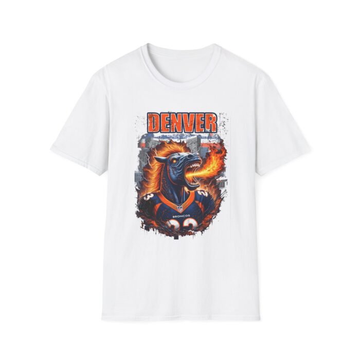 Denver Broncos Horror Mash Up T-Shirt - Spooky NFL Fan Gear T-Shirt - Buy Now at American Artist Merch