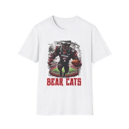 Cincinnati Bearcats Horror Mashup T-Shirt - Bearcat Fear Unleashed T-Shirt - Buy Now at American Artist Merch