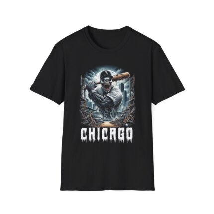 Chicago White Sox Horror Mashup T-Shirt - Dark & Chilling Fan Gear T-Shirt - Buy Now at American Artist Merch