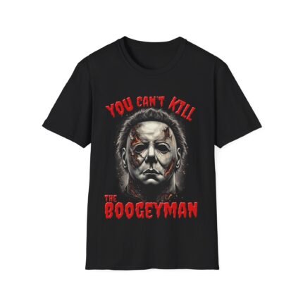 Michael Myers 'Can't Kill the Boogeyman' T-Shirt - Iconic Horror Apparel T-Shirt - Buy Now at American Artist Merch