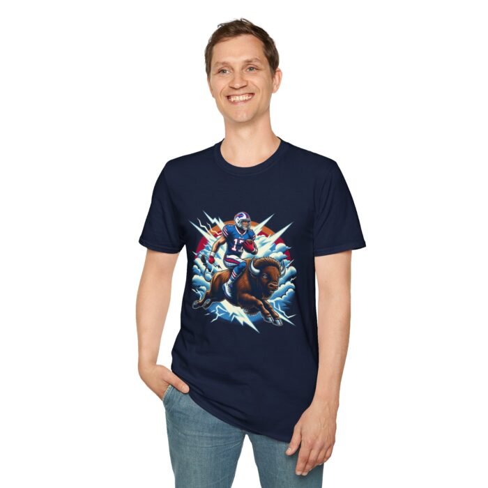 joash allen riding buffalo T-Shirt T-Shirt - Buy Now at American Artist Merch