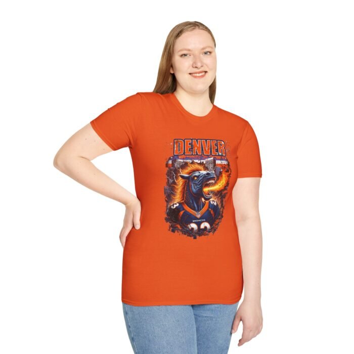 Denver Broncos Horror Mash Up T-Shirt - Spooky NFL Fan Gear T-Shirt - Buy Now at American Artist Merch