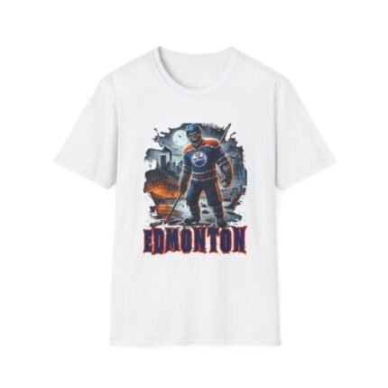 Oil of the Damned - Edmonton Oilers Horror Mashup T-Shirt T-Shirt - Buy Now at American Artist Merch