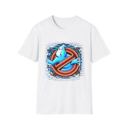 Glowing Bust: Ghostbusters Neon Tee T-Shirt - Buy Now at American Artist Merch