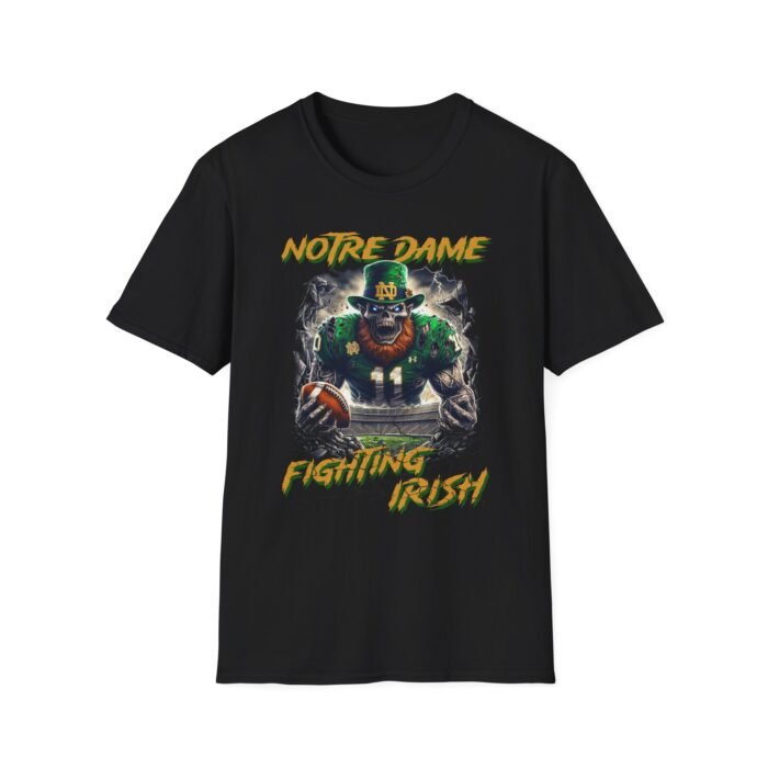 Notre Dame Fighting Irish Horror Mashup T-Shirt - Fearsome Fighting Irish Design T-Shirt - Buy Now at American Artist Merch