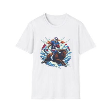 joash allen riding buffalo T-Shirt T-Shirt - Buy Now at American Artist Merch