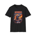 Denver Broncos Horror Mash Up T-Shirt - Spooky NFL Fan Gear T-Shirt - Buy Now at American Artist Merch