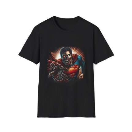 Superman Horror Mashup T-Shirt - Dark Heroic Crossover Graphic Tee T-Shirt - Buy Now at American Artist Merch