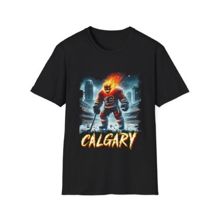 Burn with Fear - Calgary Flames Horror Mashup T-Shirt T-Shirt - Buy Now at American Artist Merch