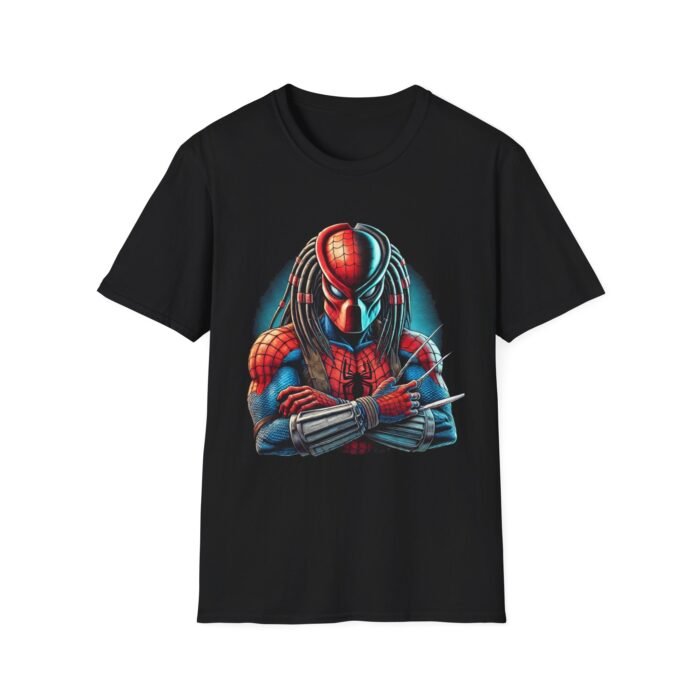 Spider-Man x Predator Mashup T-Shirt – Webslinger Meets Alien Hunter T-Shirt - Buy Now at American Artist Merch