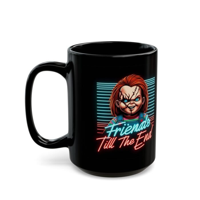 "Friends 'Till the End: Chucky Coffee Mug (11oz, 15oz) T-Shirt - Buy Now at American Artist Merch