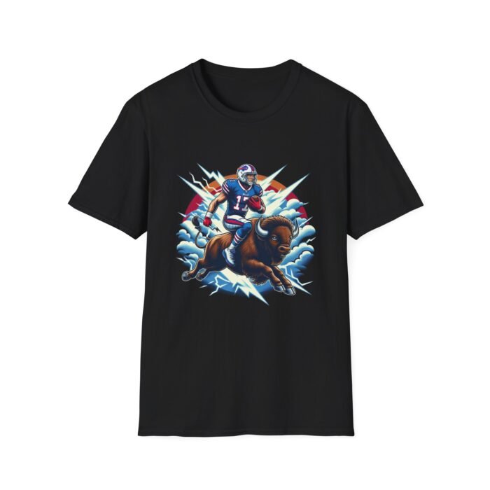 joash allen riding buffalo T-Shirt T-Shirt - Buy Now at American Artist Merch