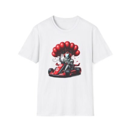 Pennywise MarioKart T-Shirt – Creepy Clown Racing Mashup Tee T-Shirt - Buy Now at American Artist Merch